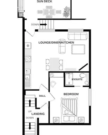 Central Flat By The Beach New Quay Exterior foto